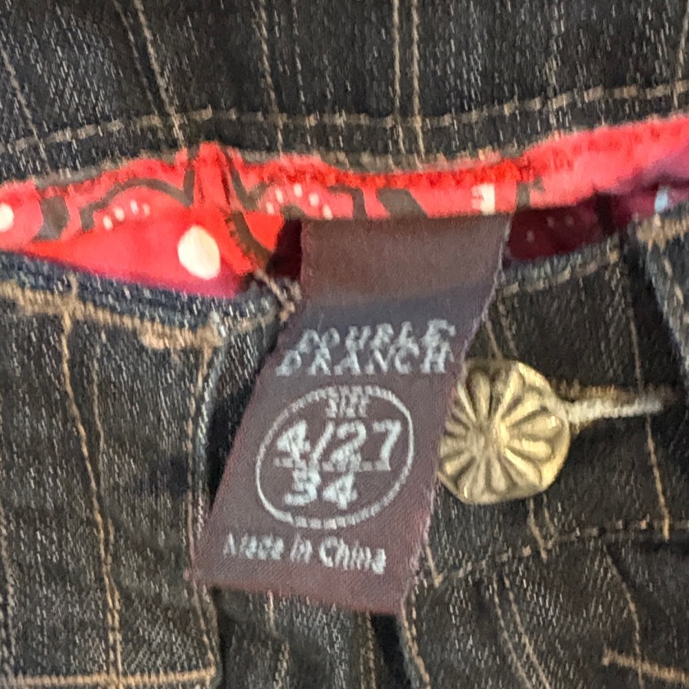 Double D Ranch Black Pinstripe Jeans. Sz 4.
Great shape! - Picture 7 of 12